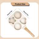 Nonstick Egg Frying Pan, 4-Cup Granite Fried Pan, Aluminum Omelet Pan, Breakfast Frying Pan for Cooking Eggs, Burger or Bacon, All Stoves Compatible