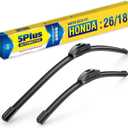 Replacement For HONDA Civic 2021-2016 HR-V 2022-2016 Insight 2022-2019,2014-2010 Accord 2007-2003 + More (Pack of 2), OEM Quality 26 18 Windshield Wiper Blades26 18, J/U Hook Wiper Blades