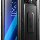 SUPCASE for Samsung Galaxy Note 8 Case with Screen Protector (Unicorn Beetle), [Built-in Belt Clip] Heavy Duty Full-Body Rugged Holster Protective Phone Case for Galaxy Note 8 (2017 Release), Black