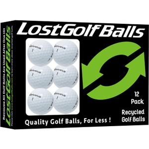 Assortment of Golf Balls (12 Pack) - Mint Quality, Used Golf Balls Refinished by Lostgolfballs.com