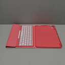 Harvopu Compatible for iPad 11th 10th Generation Case with Keyboard, Folio Cover with Pencil Holder, Multi-Touch Trackpad, 7 Color Backlit, Detachable Keyboard for iPad (A16) 11th/ 10th Gen (Pink)