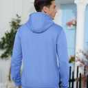 TACVASEN Men's Athletic Hoodies Fleece Lined Sweatshirt Pullover Soft Casual Hooded Sweatshirt with Pocket (Blue, L)
