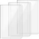 3 Pack A5 Clear Cover Transparent A5 Size 13 x 8.74 Inches Jelly Notebook Cover, Fits for Journal Weeks Planners and Books Measuring About 8.3 x 5.8 Inches