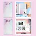 2 x Watercolor Rubber Stamp Set Art Stencil Ink Die Cut Sets Card Making Stamper Card Kit for AdultsWomen Painting