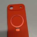 SKYLMW Compatible with iPhone 17 Air Case with Magnetic Invisible Stand Compatible with Mag-Safe Military Drop Tested Shockproof Silicone iPhone 17 Air Phone Cases for Women Men 6.6"，Red