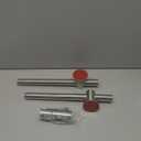 NearMoon Shower Slide Bar with Height/Angle Adjustable Handheld Shower Holder, Bathroom SUS 304 Stainless Steel Shower Head Holder for Bath (Adhesive, Brushed Nickel)