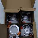 YGS-Tech 2 Inch LED Recessed Lighting, Dimmable Downlight 3W(35W Halogen Equivalent), 3000K Warm White Ceiling Light, CRI80, Silver Trim with LED Driver(4 Pack)