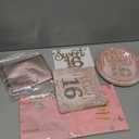 Sweet 16 Party Decorations for Girls, Happy 16th Birthday Banner Cake Topper Balloons Sash and Tiara, Rose Gold 16 Birthday Party Supplies for Girls