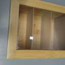 Bamboo Index Card Organizer - 3x5 Index Card Holder Box With Dividers - Wood Recipe Box With Lid - 4 Compartments For 1200 Cards - 5.9"W x 10"D x 4"H