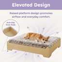Elevated Wooden Dog Bed with Foam Mattress, WoodPattern, X-Large Raised Dog Bed with Washable Cover, Furniture-Style Design for Indoor Living, 
Product Dimensions	38.2"L x 9.1"W x 29.1"Th