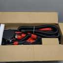 Drywall Sander, 2025 Upgraded 8-Amp Popcorn Ceiling Removal Tool with 7 Variable Speed 800-1800RPM, Drywall Sander with Vacuum Dust Collector with Extendable Handle, LED Light, 12pcs Sanding Discs,Red