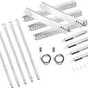 Grill Replacement Parts for Charbroil Performance 5 Burner 463347519 463347518, 475 4 Burner 463347017, 463342119, 463376018P2 Grills, G470-5200-W1 Burner, G470-0004-W1A Heat Plate, Crossover Tube