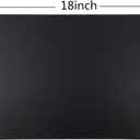 WAZAIGUR Placemats Placemat for Dining Table Waterproof Easy to Clean Non Slip Heat Insulation Double-Sided Durable Faux Leather Placemats Set of 3 (Black)