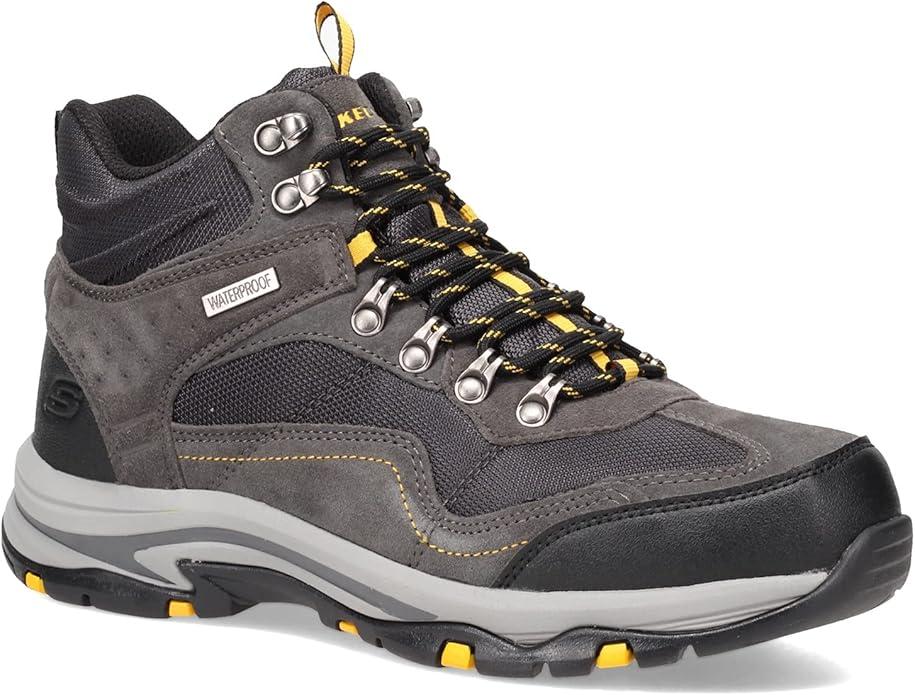 Skechers Trego Pacifico Waterproof Relaxed Fit Boots Hiking Gray Size 9,5