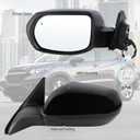 Left Driver Side Mirror Compatible With 2016 2017 2018 2019 2020 2021 2022 Honda HRV HR-V With Power Glass Manual Folding Black Replace#76258T7WA72(3Pins)