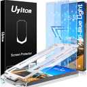 Uyiton for Samsung Galaxy S25 Ultra Screen Protector -[Anti-Blue Light] [Easy to Install] Shatterproof Full Coverage [Case Friendly] 9H Tempered Glass Screen Protector, 2 Pack [video game]