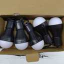Tent Lamp Portable LED Tent Lights 5 Packs Hook Hurricane Emergency Lights LED Camping Light Bulb Camping Tent Lantern Bulb Camping Equipment for Camping Hiking Backpacking Fishing Outage