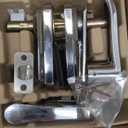 Signstek Keyless Entry, Digital Smartcode Door Lock for Front Door, Keypad Door Lock with Handle and Security Key, Touchscreen, Easy Installation, Silver