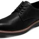 Coostar Men's Casual Dress Shoes Business Formal Derby Sneakers Oxfords Shoe (10.5, Black)