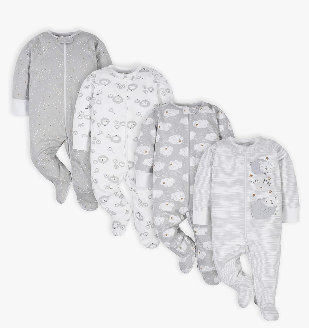 Gerber Baby Boys 4 Pack Sleep 'N Play Footie 6-9 m