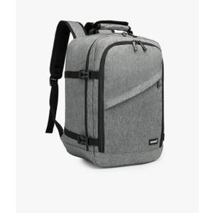 Kono Carry on Backpack, 16" Airplane Approved Under Seat Travel Backpack for Men and Women, Waterproof Lightweight Daypack for Flight 20L (Grey, Small)