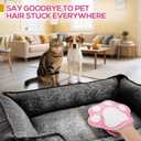 BABORUI Pet Hair Removal Glove - 2 Packs Cute Paw Electrostatic Pet Hair Remover Glove, Magic Brush Pet Hair Glove for Cats Dogs