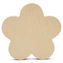 Unfinished Shaped Wood Decor Flower 4 Pack
