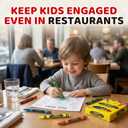 20 Sets of 4 Packs (80 count) Standard Size Crayons - Mini Crayon Packs Non-Toxic for Kids Party Favors, School Supplies for Teachers & Travel Crayons