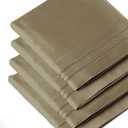 CGK Unlimited Split King Size, 4 Piece Khaki Sheet Set + Split King Size Terry Mattress Protector