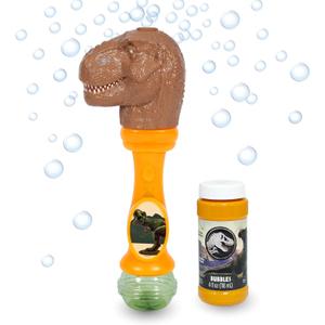 Little Kids Jurassic World Light and Sound Musical Bubble Wand, Includes Bubble Solution