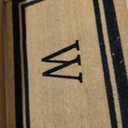 Calloway Mills 152962436W Black Border 24" x 36" Monogram Doormat, (Letter W)