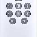 Ceiling Fan Light Remote Control Replacement, for Haodengshi Ruibutrade HuixuTe Yfrest LODADRA Dalouguan Acesal MOSSCO SIJINCHEN Flush Mount Ceiling Fan, 6 Speed, 3 Color, Dimmable