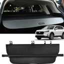 GZSH Cargo Cover for Honda CRV 2023 2024 2025 with Extra Flaps Honda CRV Carbon Fiber Texture Cargo Cover Fit for Honda CRV 2023 2024 2025 Retractable Aluminum Rear Tail No Full Cover