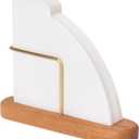 Cone Coffee Filter Holder, Stand Coffee Filter Storage, Coffee Filter Container for V60 Paper Coffee Filters Size #01 and #02, Cherry Wood & Brass