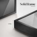 Large Framed Black White Gray Geometric Abstract Wall Art, 1 Piece 24x36 In