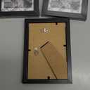 HappyHapi 4x6 Picture Frame Set of 3, Black Frames Display Photo 3.5x5 with Mat or 4x6 without, Gallery Wall Frame Set, Wall or Tabletop Display (Black)