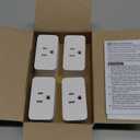 Amazon Basics Smart Plug, Works with Alexa Only, 2.4 GHz Wi-Fi, No Hub Required, 4-Pack, White