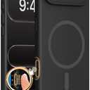 Miracase Magnetic for iPhone Air Case, Compatible with MagSafe, Integrated Silicone Camera Control Cover, 3.0mm Thicken Shockproof Drop Protection Phone Case for 17 Air,Black