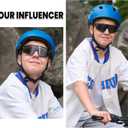 DUCO Kids Sunglasses Youth Baseball Sun Glasses Lightweight TR90 Frame UV400 Sports Cycling Shades for Boys Girls DK268
