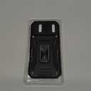 VEGO for iPhone 17 Pro Max Case, with Slide Camera Cover & Privacy Tempered Glass Screen Protector & Ring Kickstand Military Grade Heavy Duty Protection Cover for iPhone 17 ProMax - Black