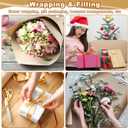 PATIKIL Wrapping Paper, 15" x 800"(66') 70 GSM Craft Paper Roll Kraft Packing Paper for Poster Bulletin Board, Gift Wrapping, Brown