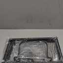 MUDEELA Pots and Pans Organizer Rack for under Cabinet, Expandable 11.81''-22.85'' Pot Lid Kitchen Cabinet Organizer Holder with 10 Adjustable Compartment Cutting Board Organizer for Pan Lid, Bakeware