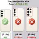 Compatible for Samsung Galaxy S23 Case Cute with Strap Stand Finger Kickstand, Designer Cool Silicone Cases Funda Cover - Red Rose Peony Floral