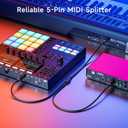 Cable Matters 5-PIN DIN MIDI Splitter Cable (Dual MIDI Cable) - 0.5 Meters / 1.6 Feet