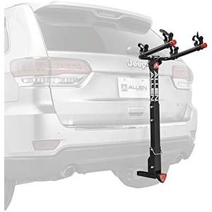 Allen Sports Deluxe Locking Quick Release 2-Bike Carrier for 2 Inch & 1 4 in. Hitch, Model 522QR , Black