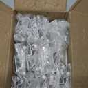 3/8 Inch Inset Cabinet Hinges White, 50 Pack (25 Pairs) Self Closing Hinges for Cabinets Doors, Kitchen Cabinet Door Hinge Hardware