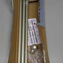 Thestoa Nickel Curtain Rods for Windows 30-46 Inch, 5/8" Stainless Steel Small Curtain Rod for Bedroom, Living Room,Kitchen,Farmhouse