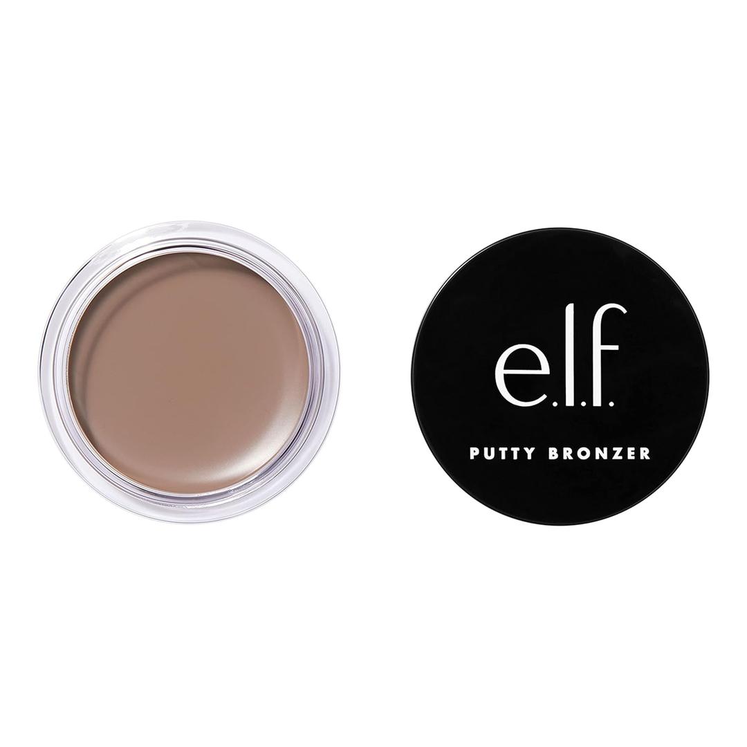 e.l.f. Putty Bronzer, Creamy & Highly Pigmented Formula, Creates a Long-Lasting Bronzed Glow, Infused with Argan Oil & Vitamin E, Feelin Shady, 0.35 Oz (10g) (0.35 Ounce (Pack of 1))