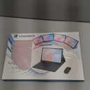 for iPad 9th / 8th / 7th Generation 10.2 inch & iPad Air 3rd Gen & iPad Pro 10.5 inch Case with 7 Color Backlit Keyboard - Built in Pencil Holder with Mouse (Pink)