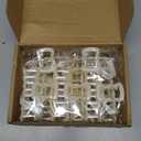 DEEKA Bridesmaid Proposal Gifts 8 Pack Pearl Bridesmaid Hair Claw Clips with Ribbon 3.7 Inch Large Hair Clips Bachelorette Party Favors Bridal Party Present Hair Accessories (Half Circle L)